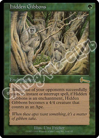 104 / 143 Hidden Gibbons rara (EN) -NEAR MINT-