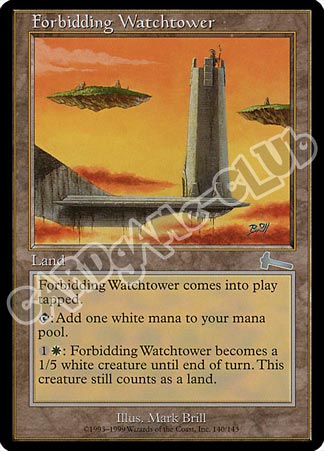 140 / 143 Forbidding Watchtower non comune (EN) -NEAR MINT-