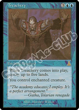 050 / 143 Treachery rara (EN) -NEAR MINT-