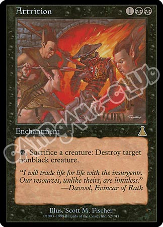 052 / 143 Attrition rara (EN) -NEAR MINT-