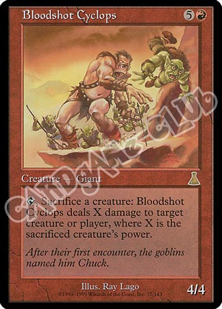 077 / 143 Bloodshot Cyclops rara (EN) -NEAR MINT-