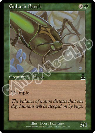 107 / 143 Goliath Beetle comune (EN) -NEAR MINT-