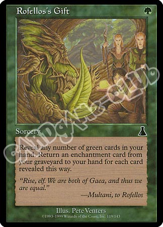 118 / 143 Rofellos, Llanovar Emissary rara (EN) -NEAR MINT-