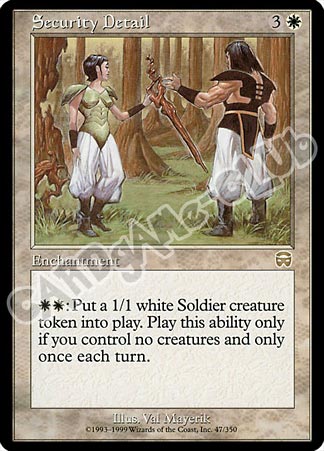 047 / 350 Security Detail rara (EN) -NEAR MINT-