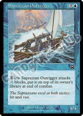 101 / 350 Saprazzan Outrigger comune (EN) -NEAR MINT-