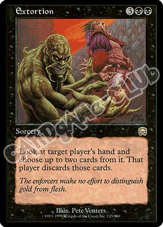 135 / 350 Extortion rara (EN) -NEAR MINT-