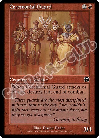 182 / 350 Cerimonial Guard comune (EN) -NEAR MINT-