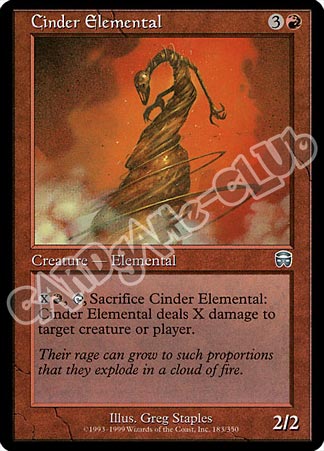 183 / 350 Cinder Elemental non comune (EN) -NEAR MINT-