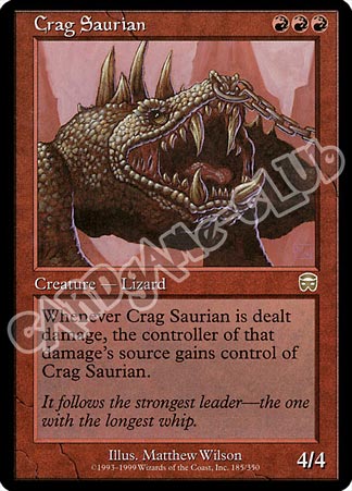 185 / 350 Crag Saurian rara (EN) -NEAR MINT-