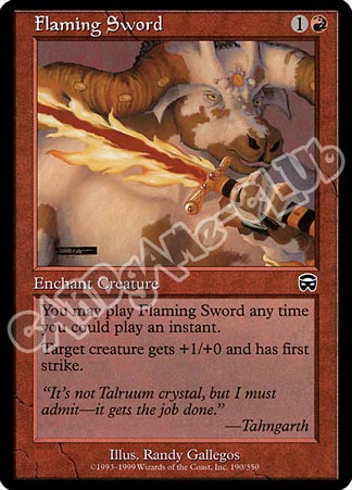 190 / 350 Flaming Sword comune (EN) -NEAR MINT-