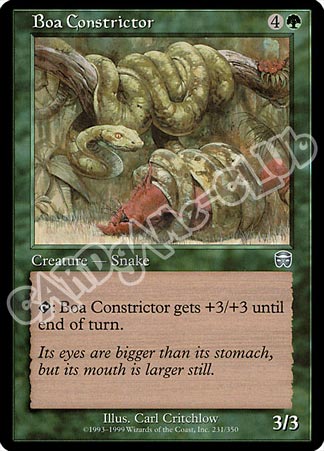 231 / 350 Boa Constrictor non comune (EN) -NEAR MINT-