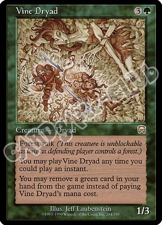284 / 350 Vine Dryad rara (EN) -NEAR MINT-