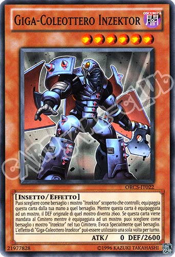 ORCS-IT022 Giga-Coleottero Inzektor comune Unlimited (IT) -NEAR MINT-