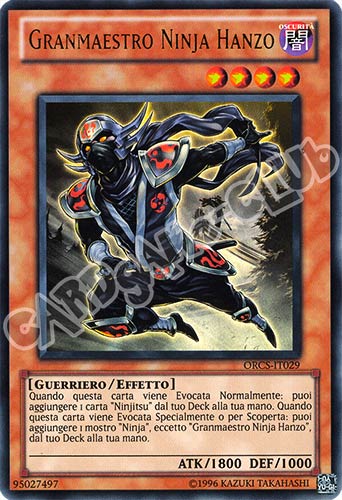 ORCS-IT029 Granmaestro Ninja Hanzo ultra rara Unlimited (IT) -NEAR MINT-