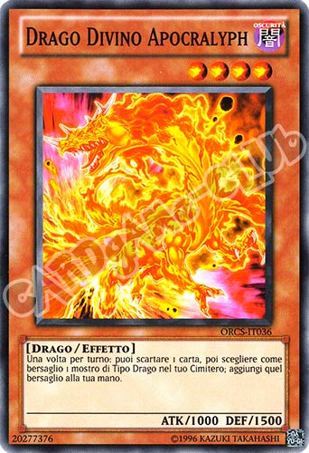 ORCS-IT036 Drago Divino Apocralyph comune Unlimited (IT) -NEAR MINT-