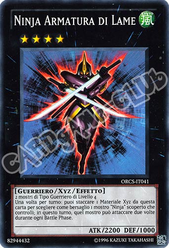 ORCS-IT041 Ninja Armatura di Lame super rara Unlimited (IT) -NEAR MINT-