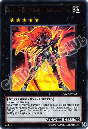 ORCS-IT042 Numero 12: Ninja Armatura di Ombra Scarlatta ultra rara Unlimited (IT) -NEAR MINT-