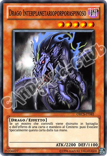ORCS-IT085 Drago Interplanetarioporporaspinoso comune Unlimited (IT) -NEAR MINT-