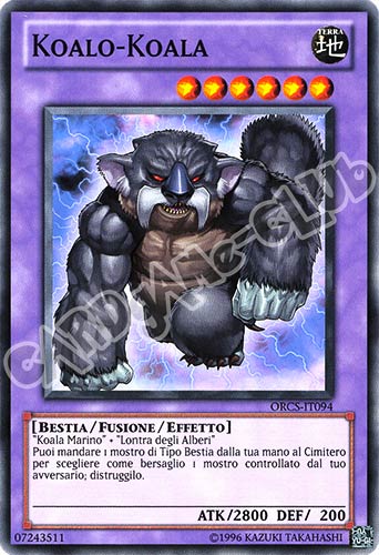 ORCS-IT094 Koalo-Koala comune Unlimited (IT) -NEAR MINT-