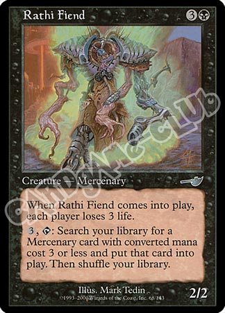 068 / 143 Rathi Fiend non comune (EN) -NEAR MINT-