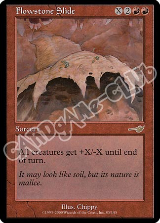 083 / 143 Flowstone Slide rara (EN) -NEAR MINT-