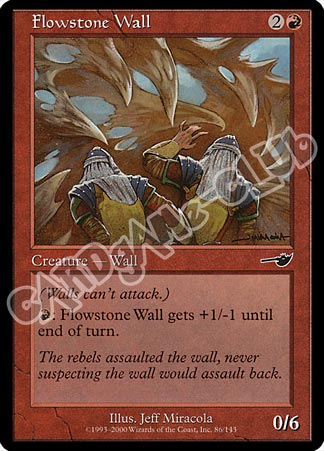 086 / 143 Flowstone Wall comune (EN) -NEAR MINT-