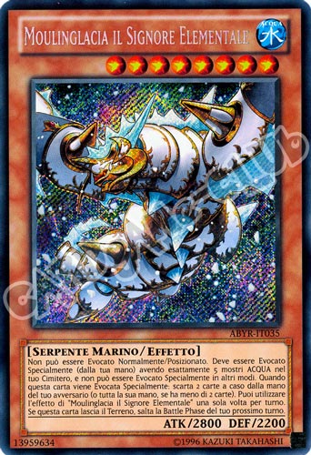 ABYR-IT035 Moulinglacia il Signore Elementale rara segreta Unlimited (IT) -NEAR MINT-