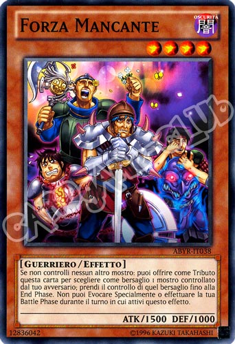 ABYR-IT038 Forza Mancante comune Unlimited (IT) -NEAR MINT-