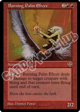 Burning Palm Efreet non comune (EN) -NEAR MINT-