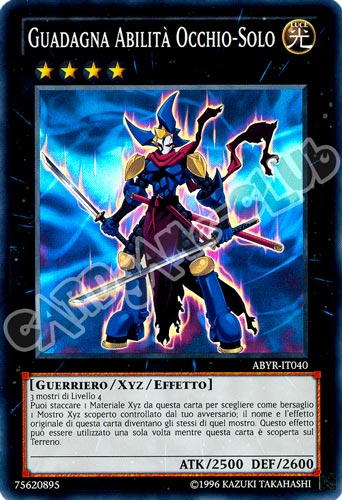 ABYR-IT040 Guadagna Abilita' Occhio-Solo super rara Unlimited (IT) -NEAR MINT-