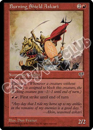 Burning Shield Askari comune (EN) -NEAR MINT-