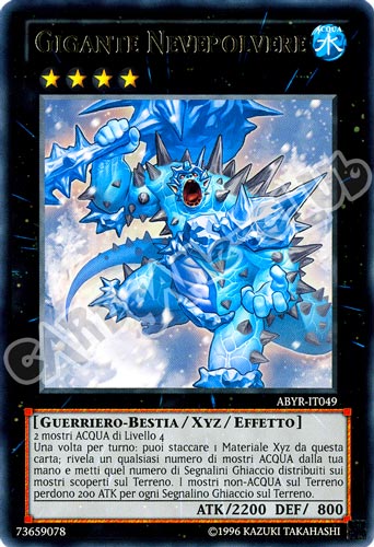 ABYR-IT049 Gigante Nevepolvere rara Unlimited (IT) -NEAR MINT-