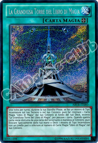 ABYR-IT060 La Grandiosa Torre del Libro di Magia rara segreta Unlimited (IT) -NEAR MINT-