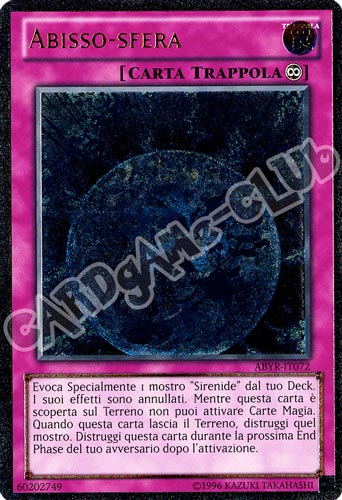 ABYR-IT072 Abisso-Sfera rara ultimate Unlimited (IT) -NEAR MINT-