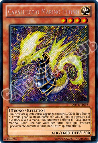 ABYR-IT098 Cavalluccio Marino Tuono rara segreta Unlimited (IT) -NEAR MINT-