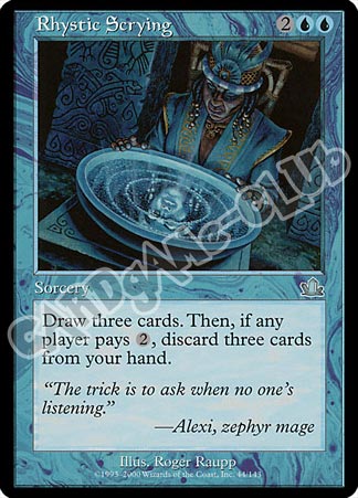 044 / 143 Rhystic Scrying non comune (EN) -NEAR MINT-