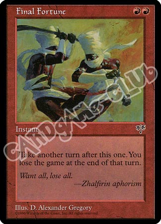 Final Fortune rara (EN) -NEAR MINT-