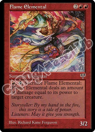 Flame Elemental non comune (EN) -NEAR MINT-