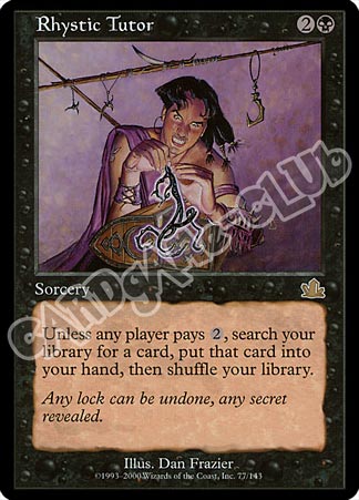 077 / 143 Rhystic Tutor rara (EN) -NEAR MINT-