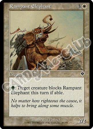 028 / 350 Rampant Elephant comune (EN) -NEAR MINT-