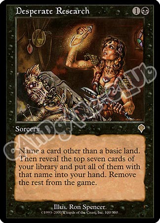 100 / 350 Desperate Research rara (EN) -NEAR MINT-