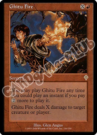 144 / 350 Ghitu Fire rara (EN) -NEAR MINT-
