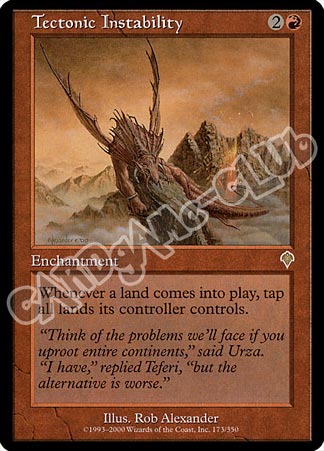173 / 350 Tectonic Instability rara (EN) -NEAR MINT-