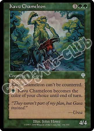 191 / 350 Kavu Chameleon non comune (EN) -NEAR MINT-