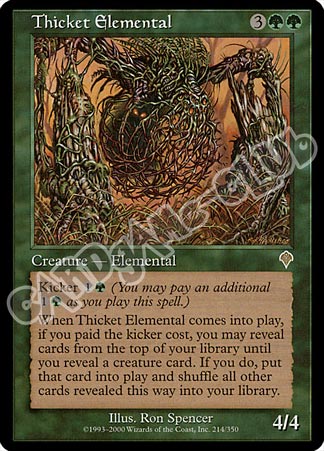 214 / 350 Thicket Elemental rara (EN) -NEAR MINT-