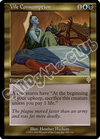 285 / 350 Vile Consumption rara (EN) -NEAR MINT-
