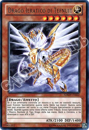 GAOV-IT022 Drago Ieratico di Tefnuit rara Unlimited (IT) -NEAR MINT-