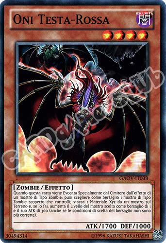 GAOV-IT038 Oni Testa-Rossa comune Unlimited (IT) -NEAR MINT-
