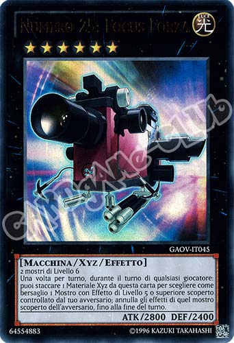 GAOV-IT045 Numero 25: Focus Forza ultra rara Unlimited (IT) -NEAR MINT-