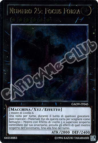 GAOV-IT045 Numero 25: Focus Forza rara ultimate Unlimited (IT) -NEAR MINT-